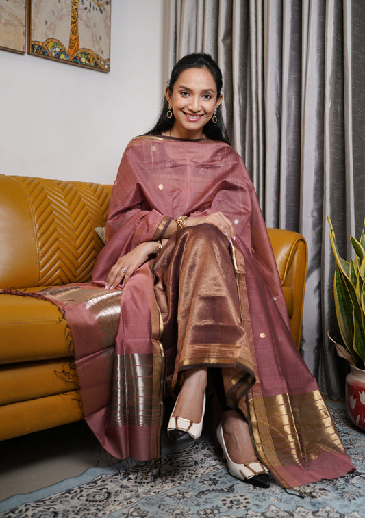 Maheshwari Silk Suit
