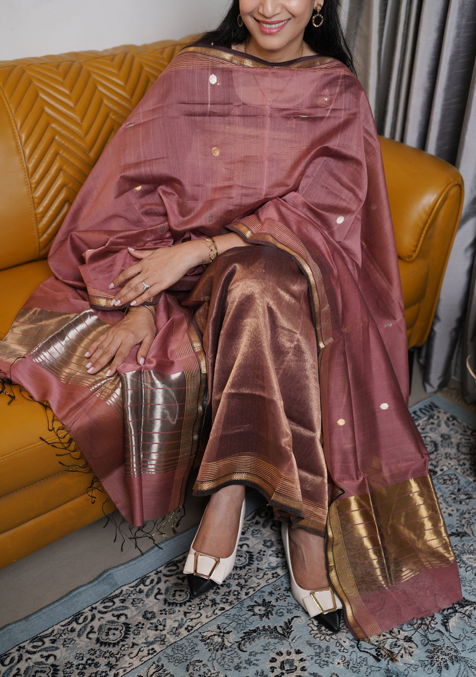 Maheshwari Silk Suit