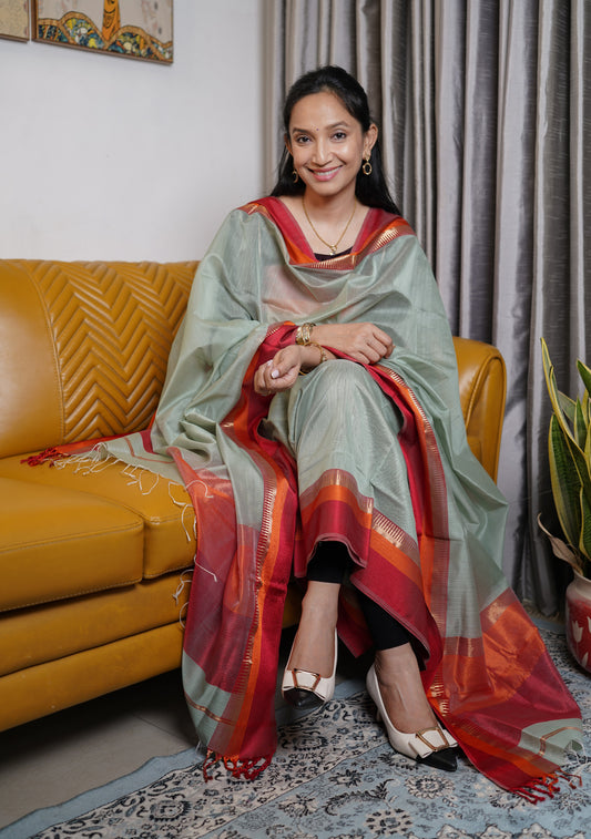 Maheshwari Silk Suit