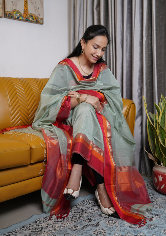 Maheshwari Silk Suit