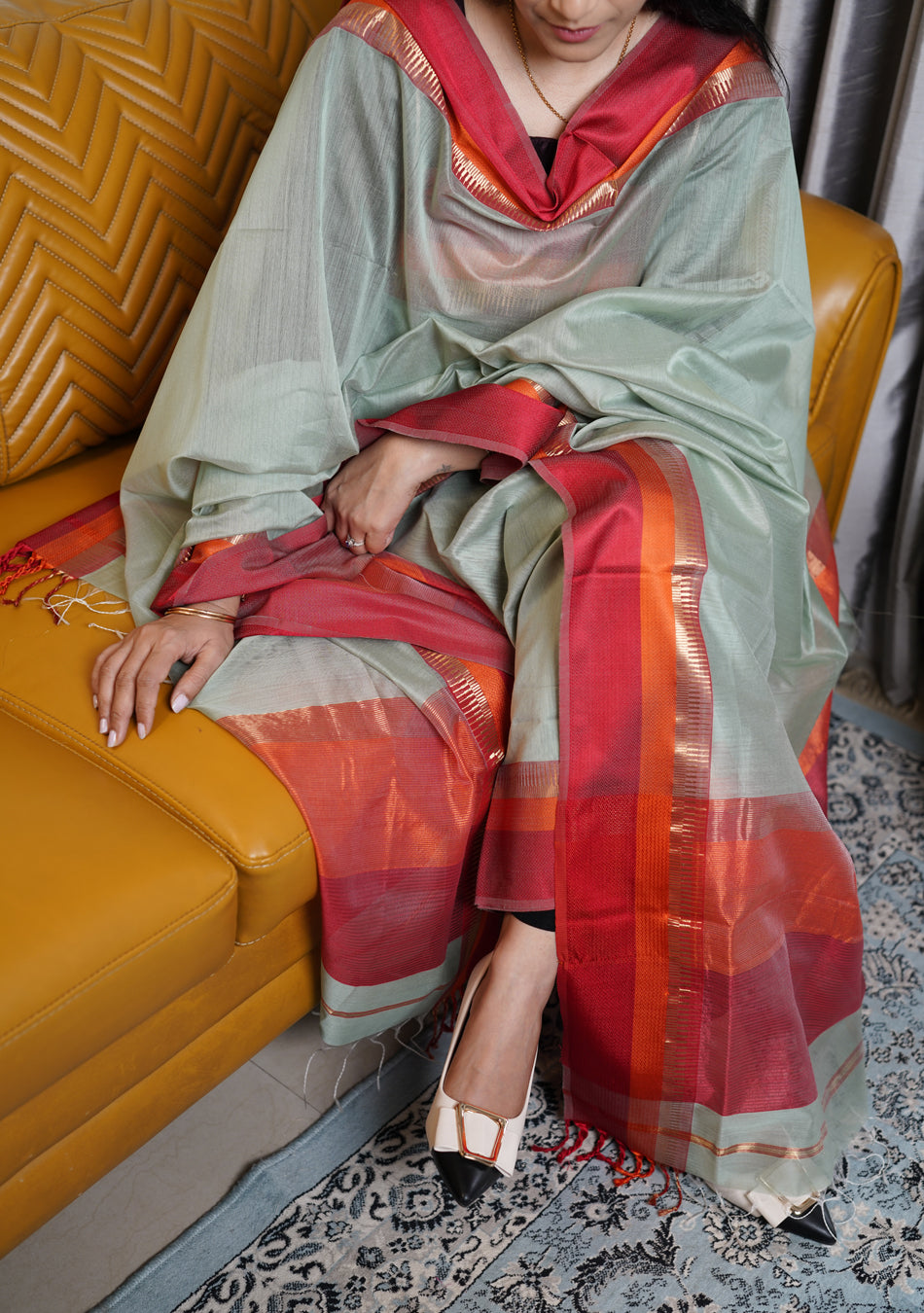 Maheshwari Silk Suit