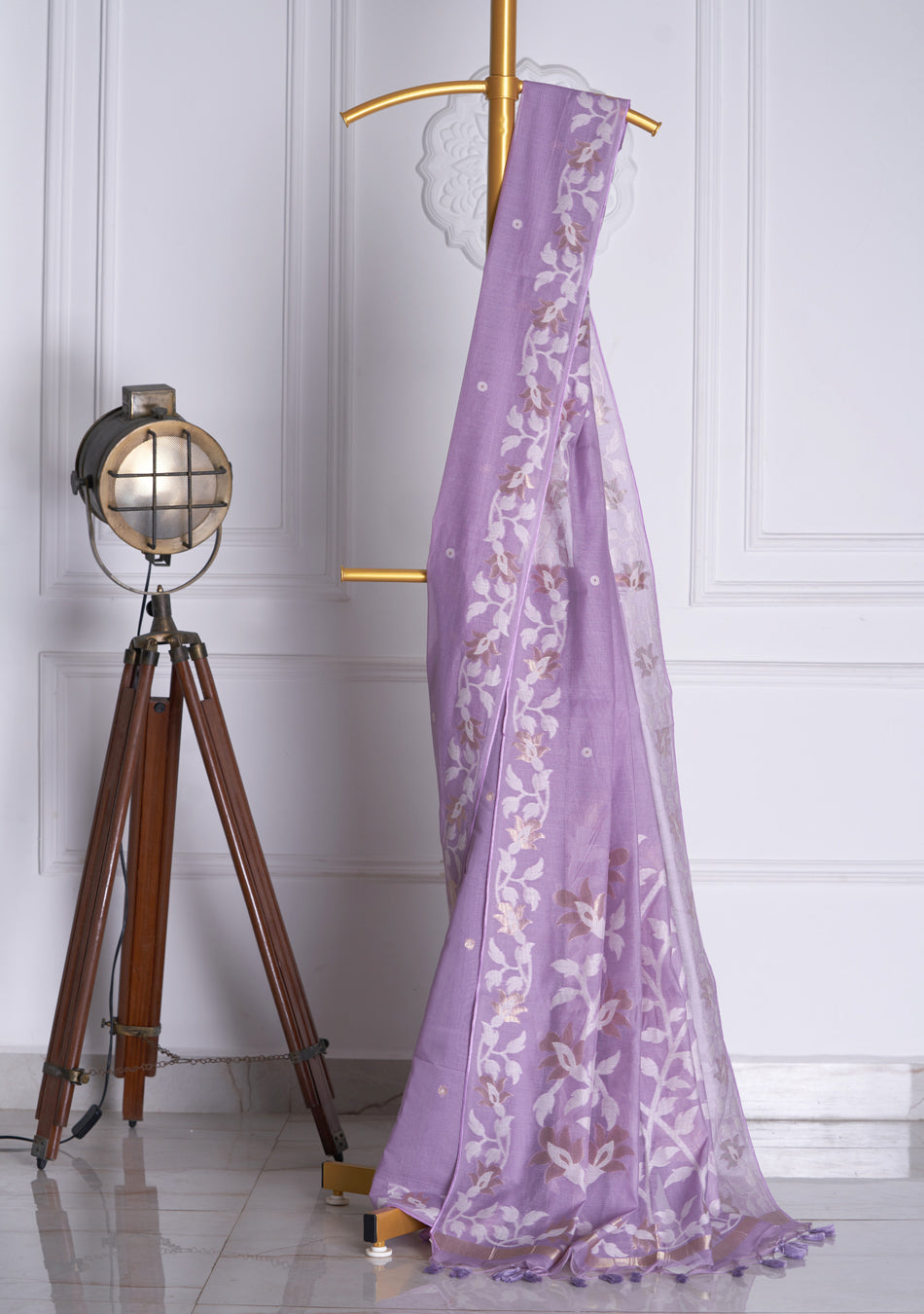 Purple Jamdani Saree