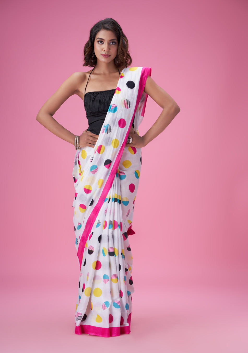 Goldspot MulCotton Saree