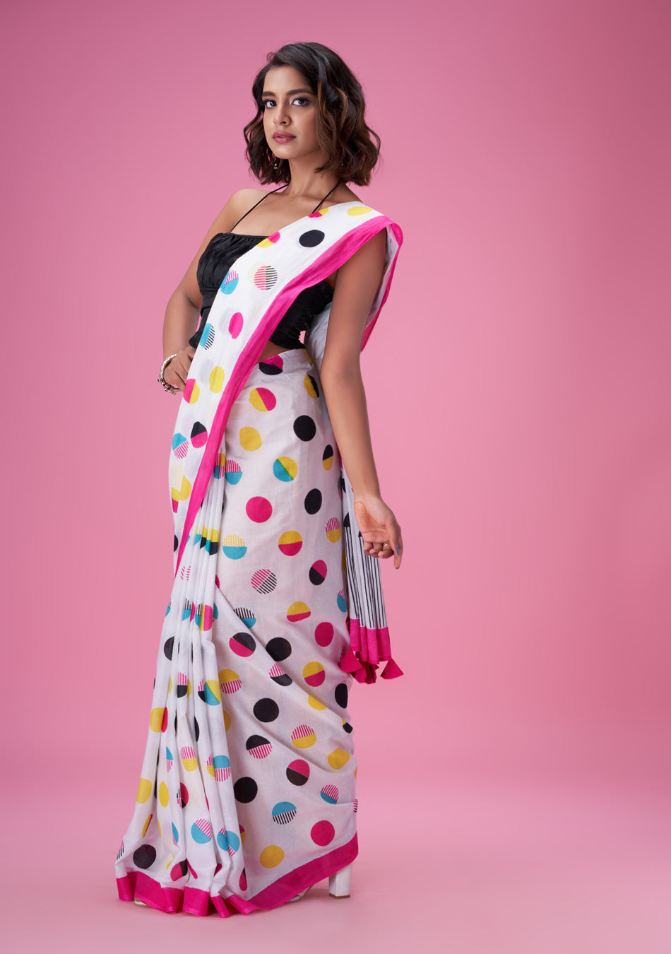 Goldspot MulCotton Saree