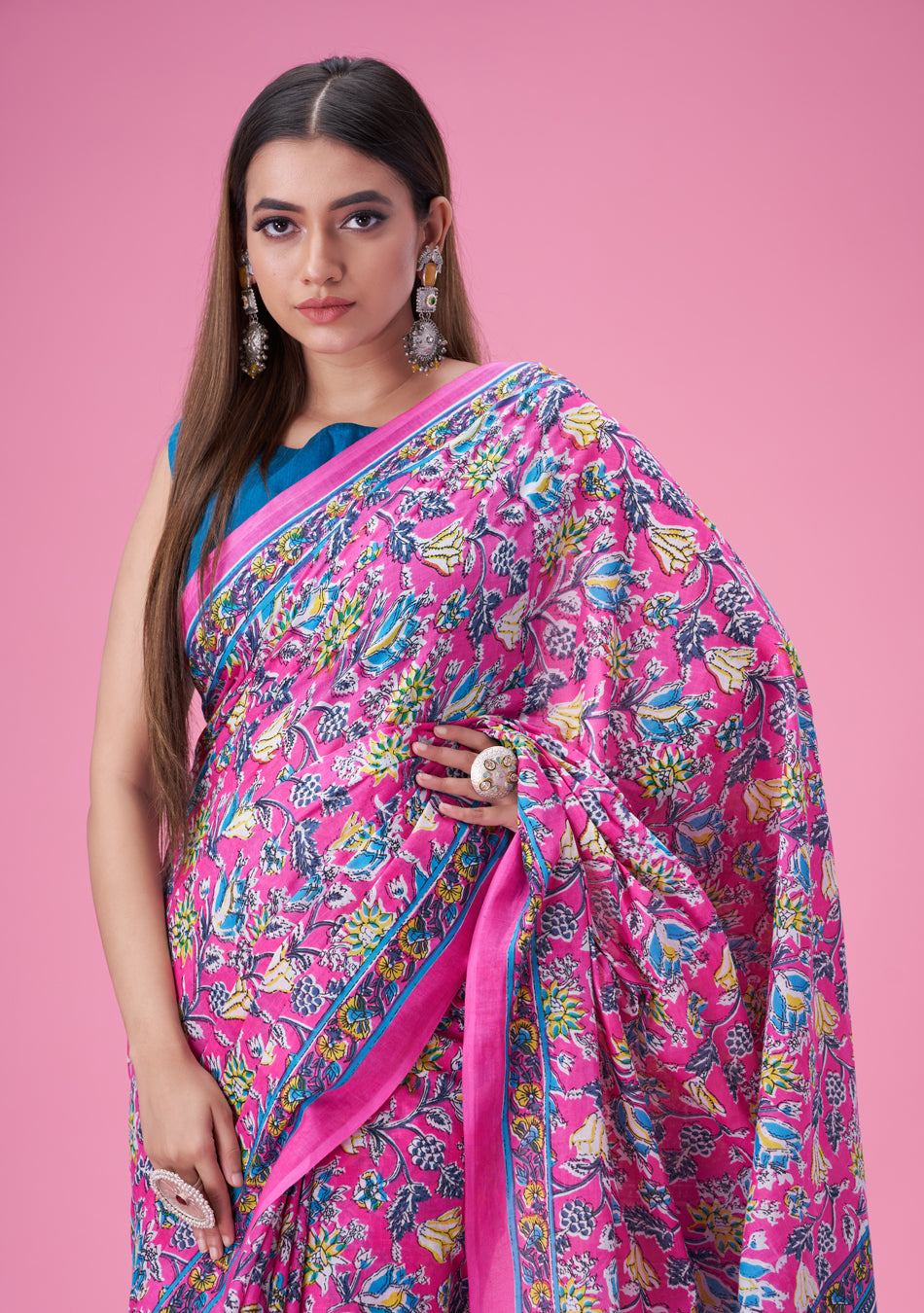 Rozana Mul Cotton Saree
