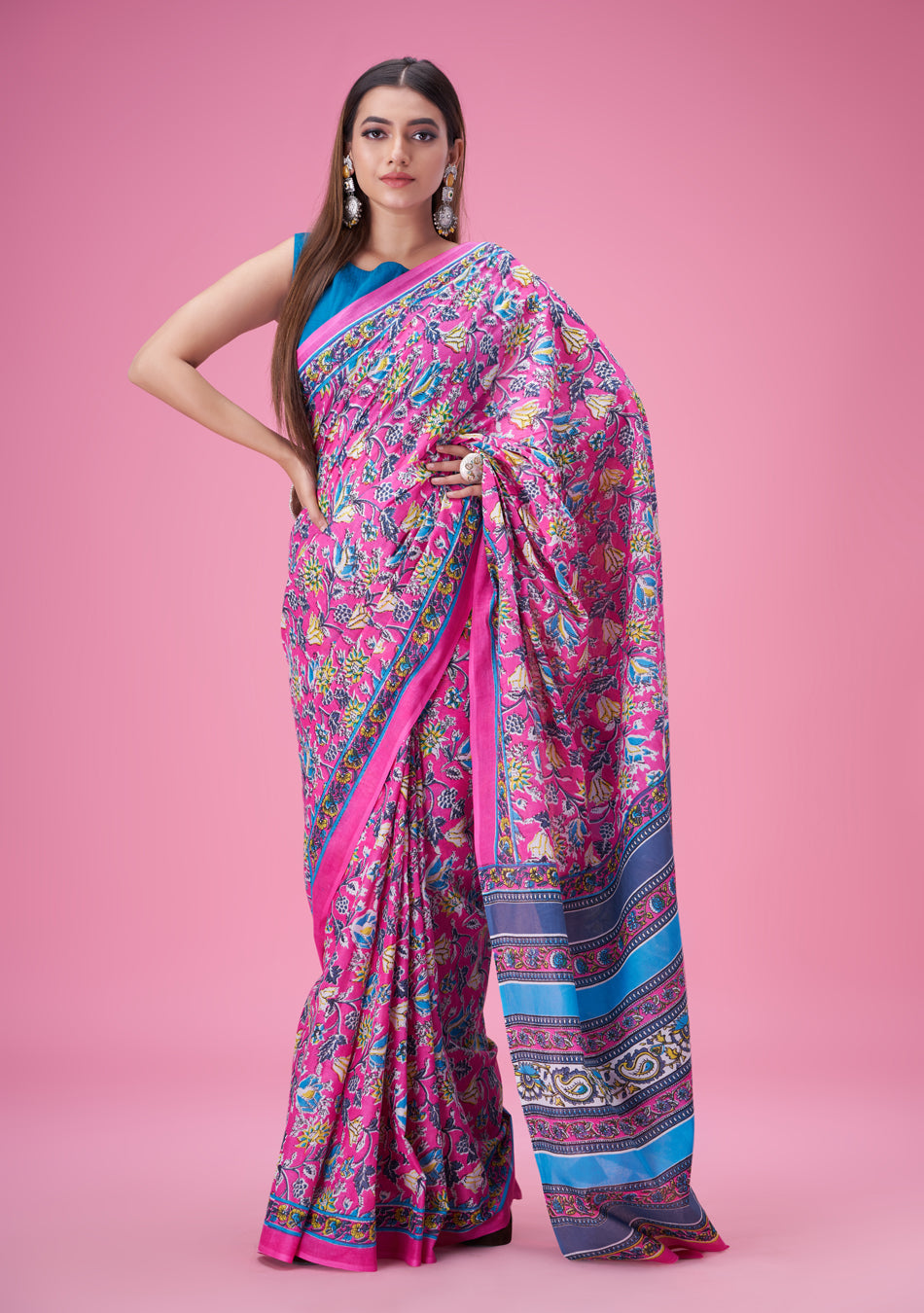 Rozana Mul Cotton Saree