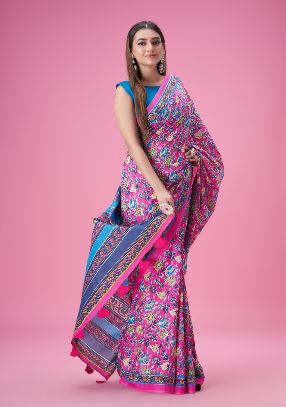 Rozana Mul Cotton Saree