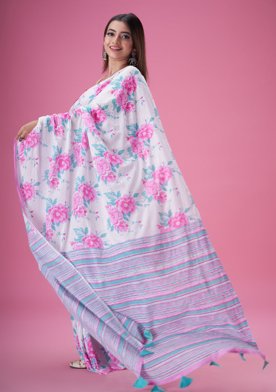 Bagecha Mul Cotton Saree