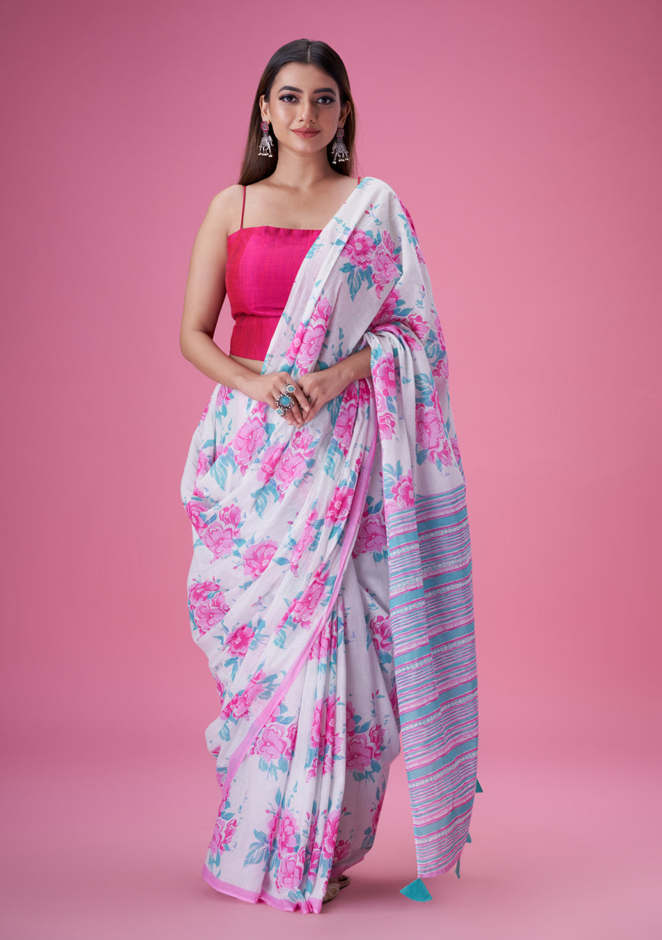 Bagecha Mul Cotton Saree