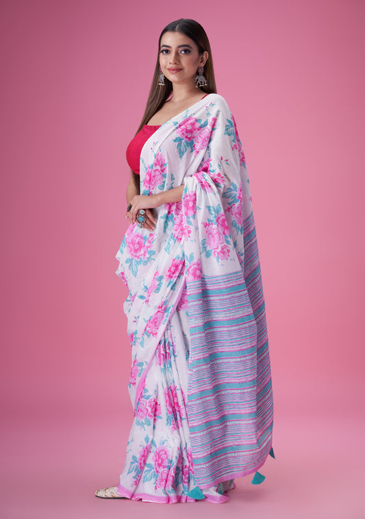 Bagecha Mul Cotton Saree