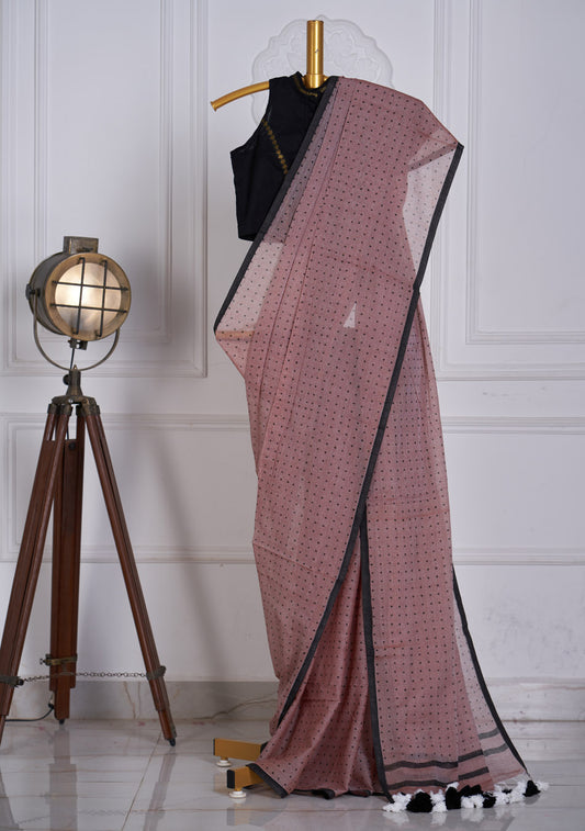 Mocha Bindi Saree