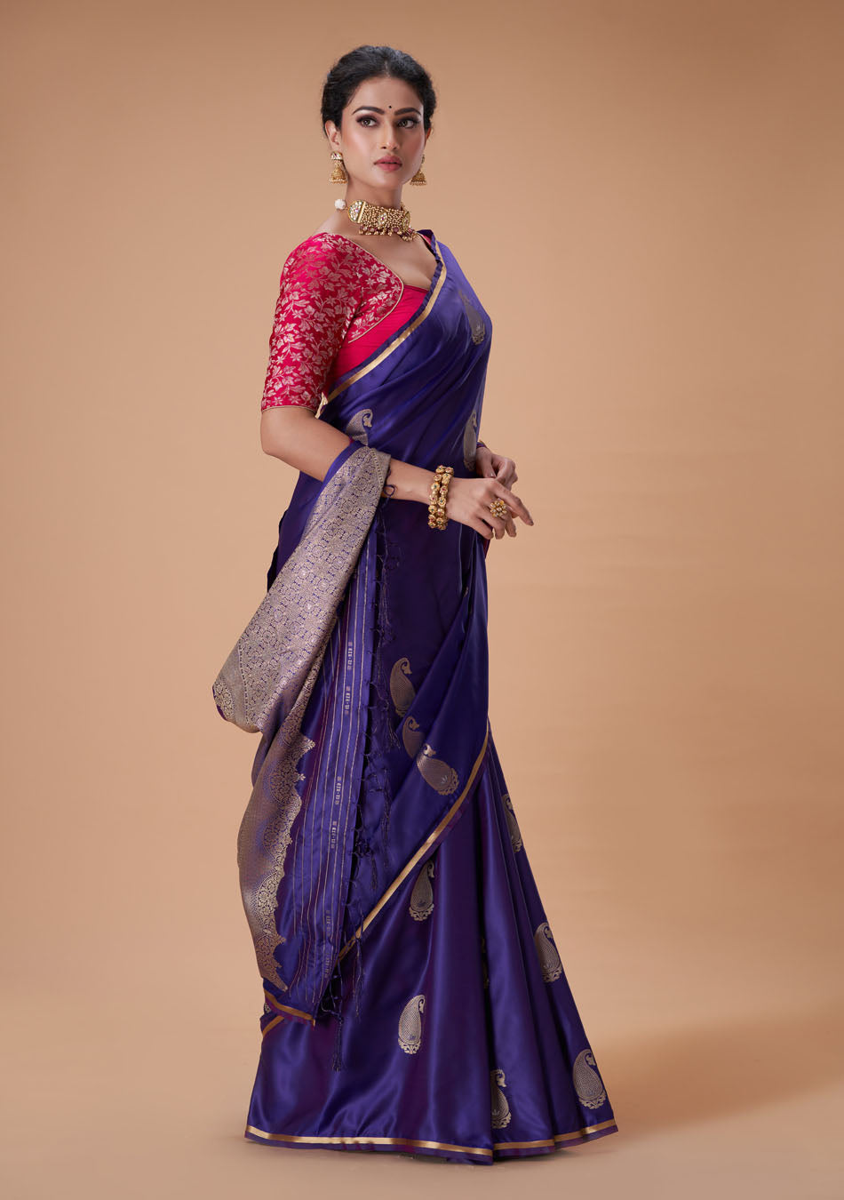 Purple Satin Silk
