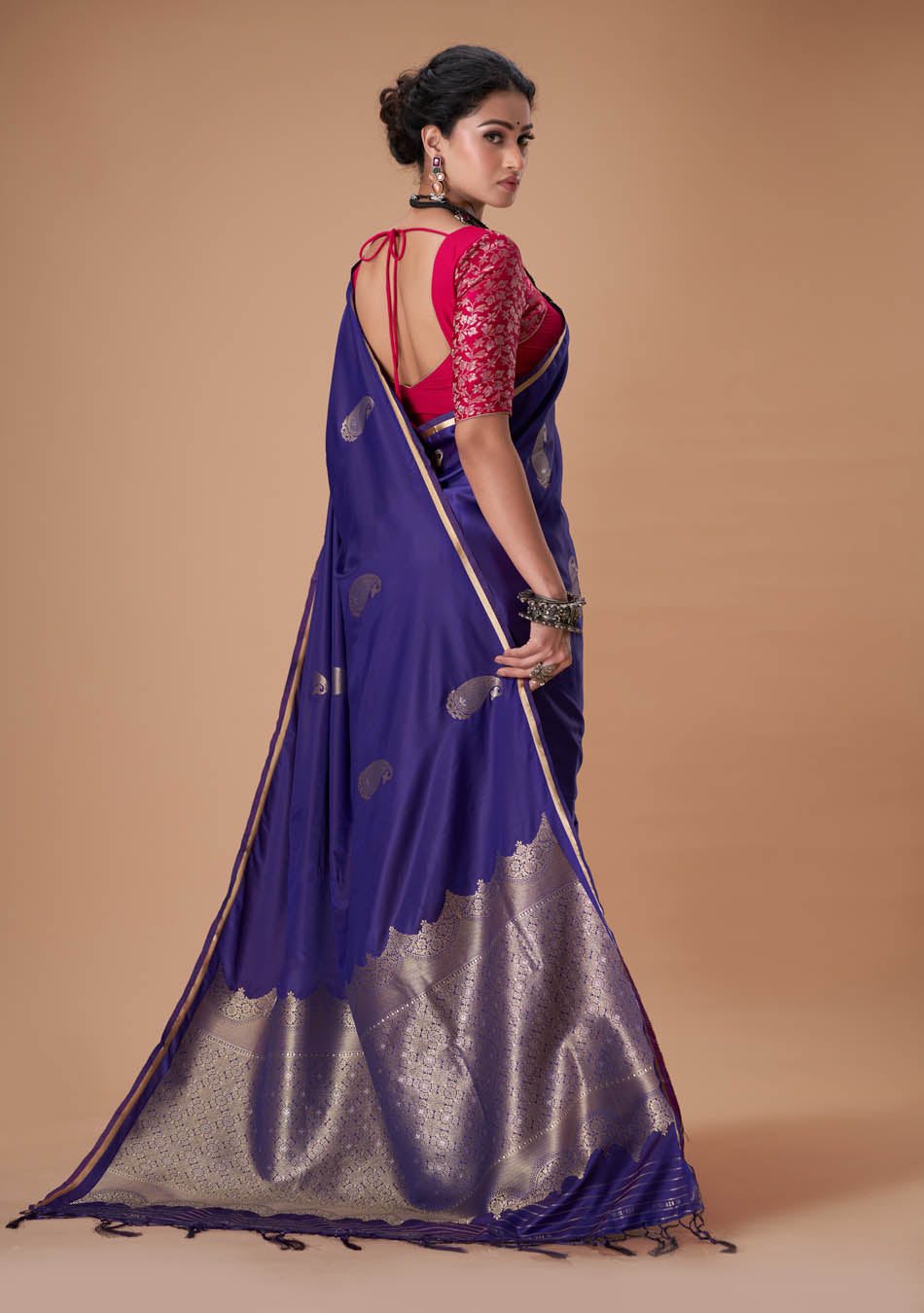 Purple Satin Silk