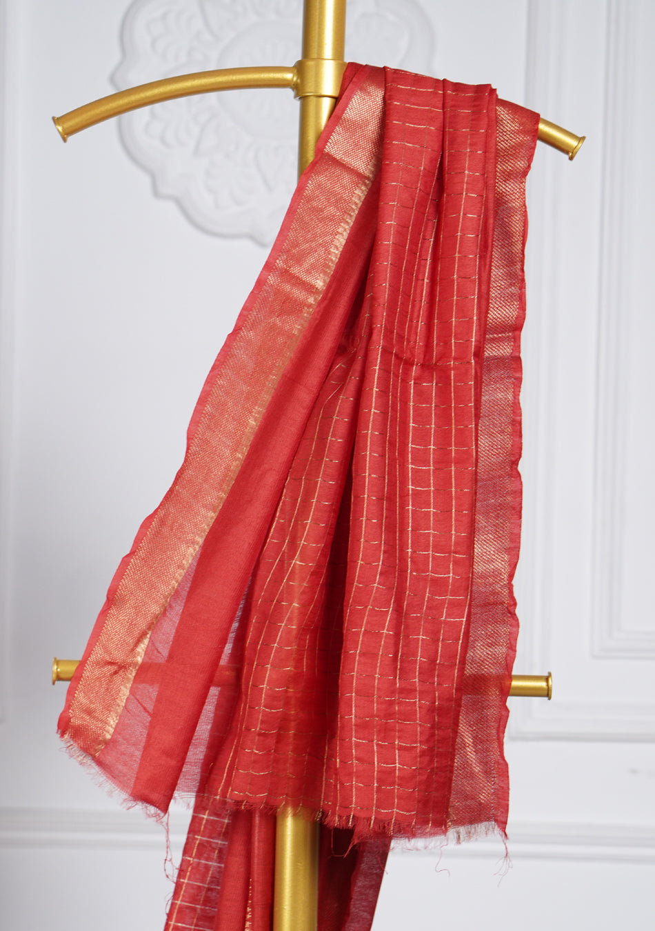 Taneira Red Silk Saree