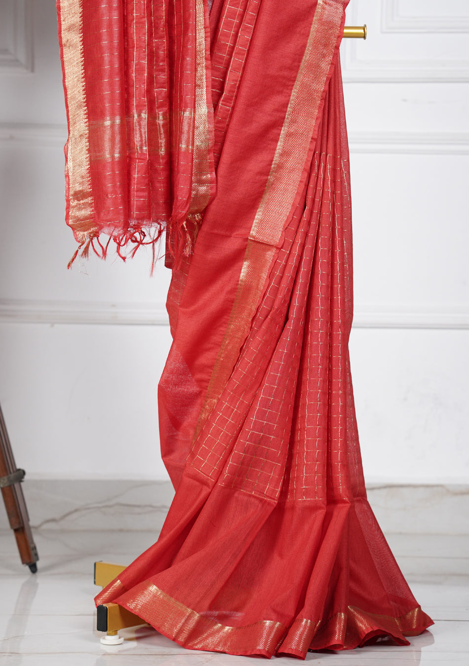 Taneira Red Silk Saree