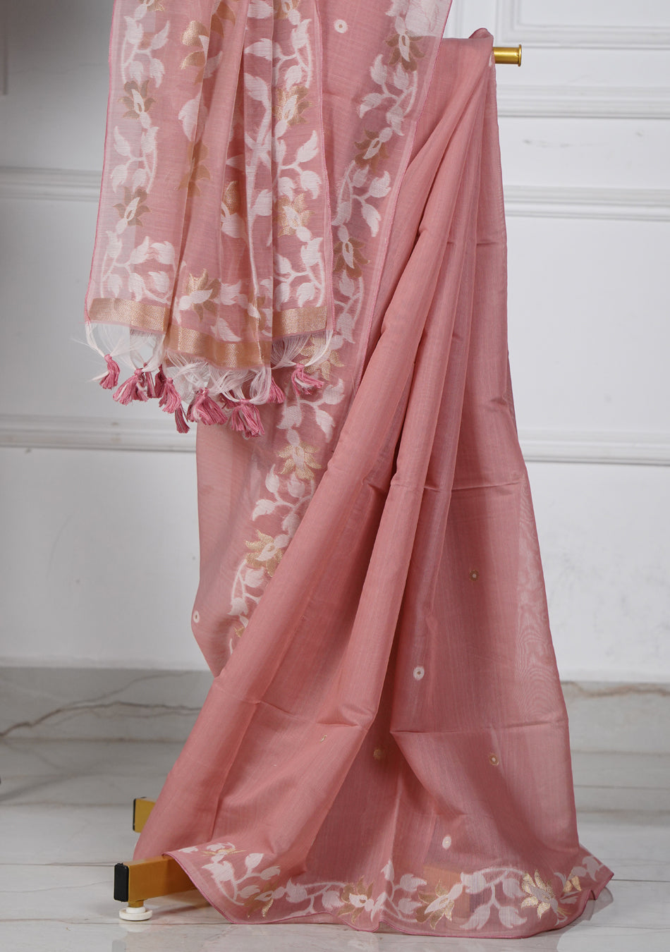 Pink Jamdani Saree