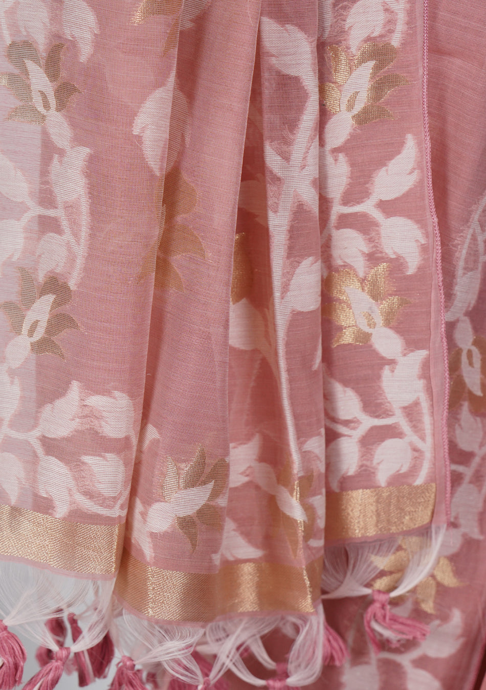 Pink Jamdani Saree