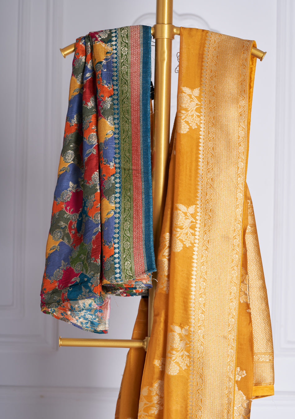 Mustard Silk Saree