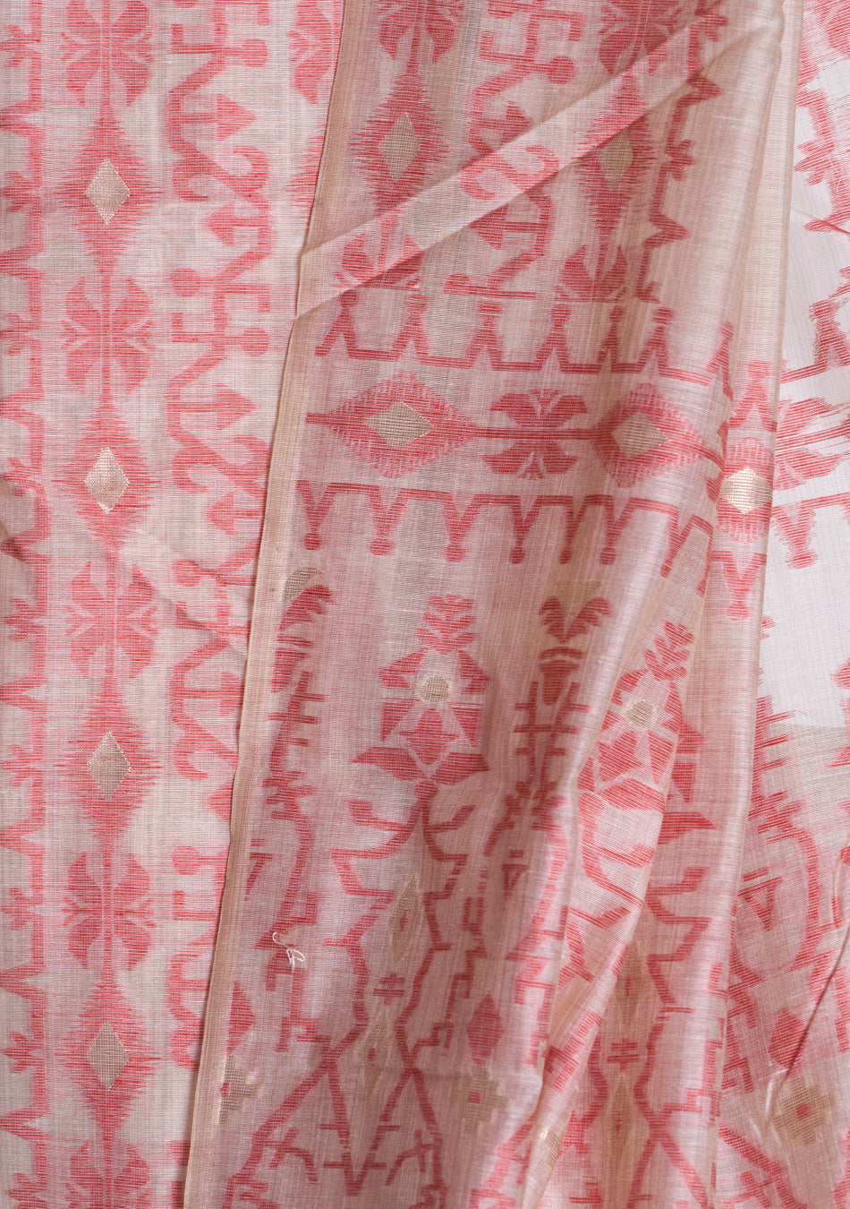 Red Jamdani Saree