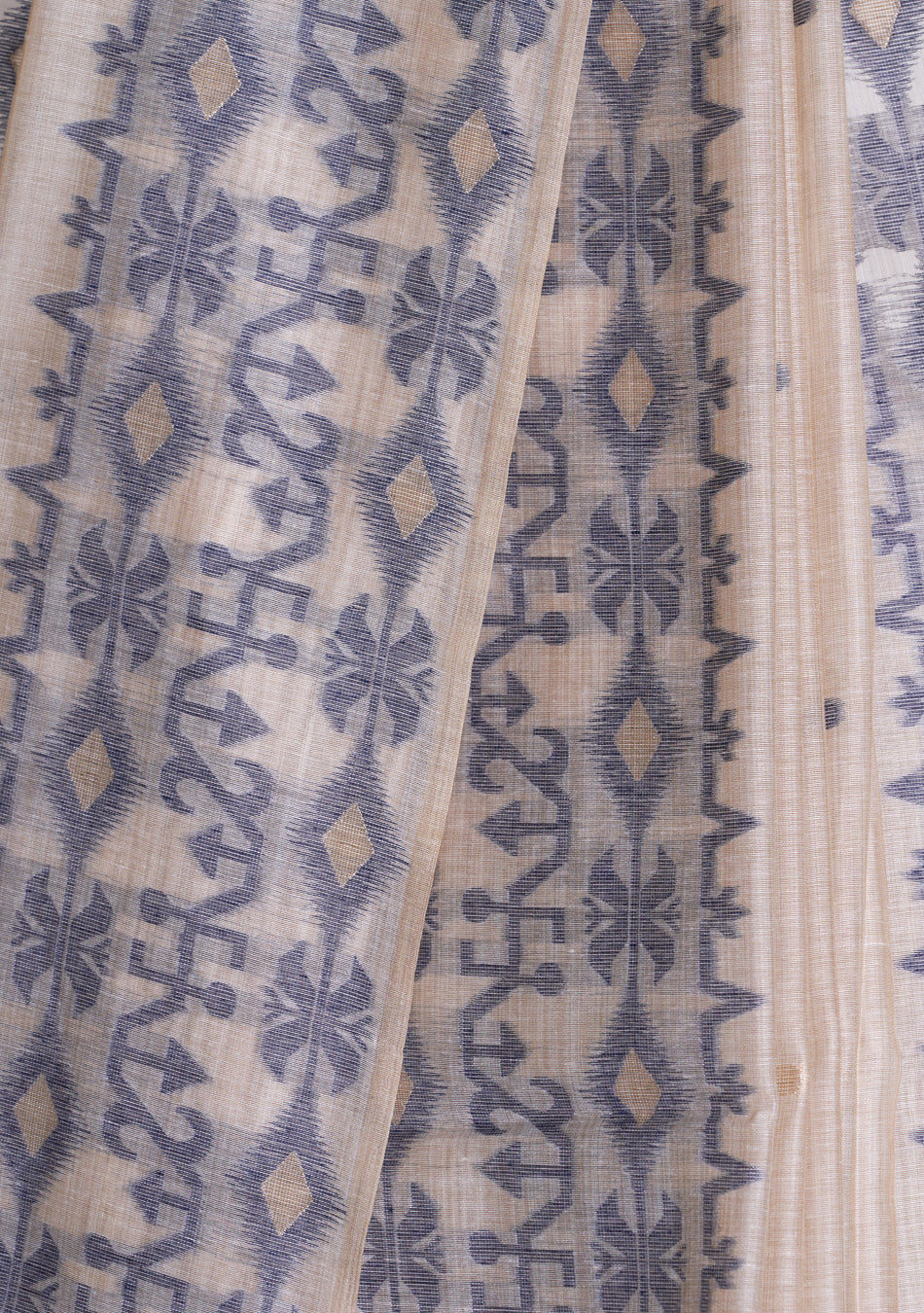 Navy blue Jamdani Saree