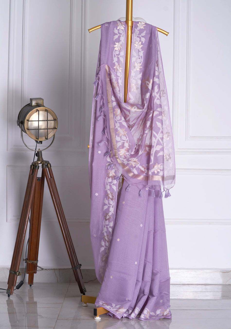 Purple Jamdani Saree