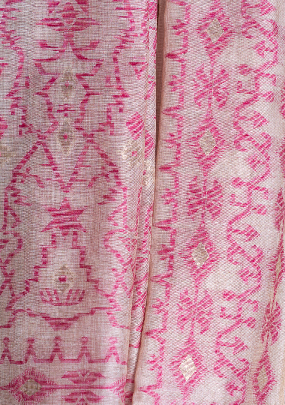 Pink Jamdani Saree