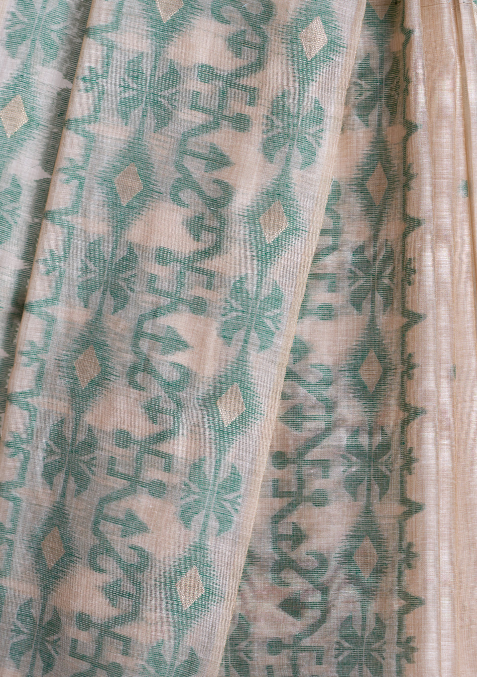 Jamdani Saree Green
