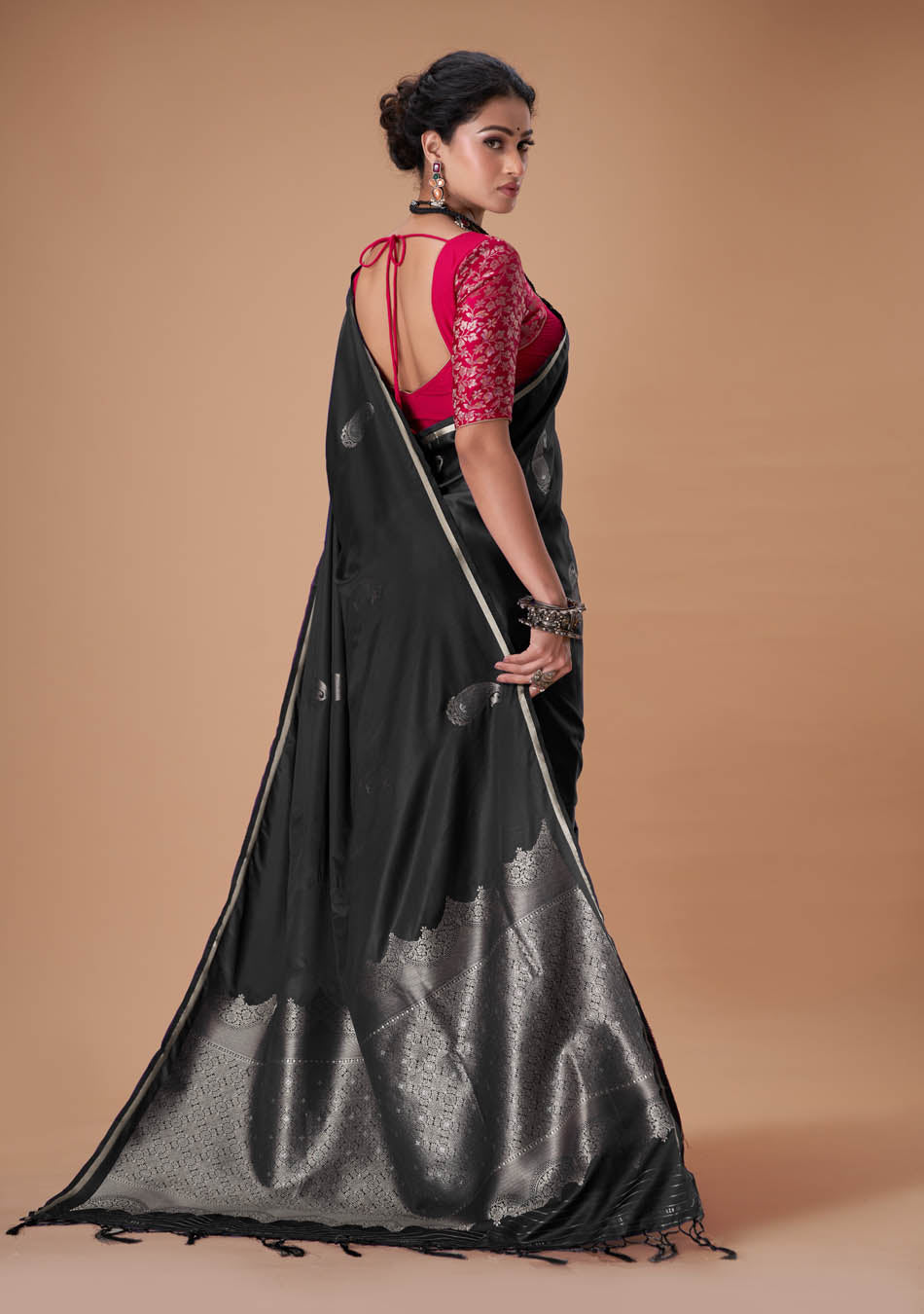 Black Satin Silk