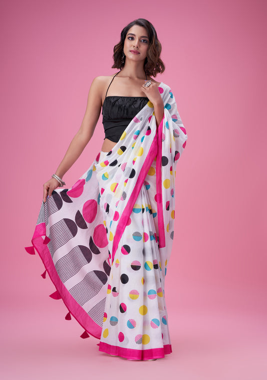 Goldspot MulCotton Saree