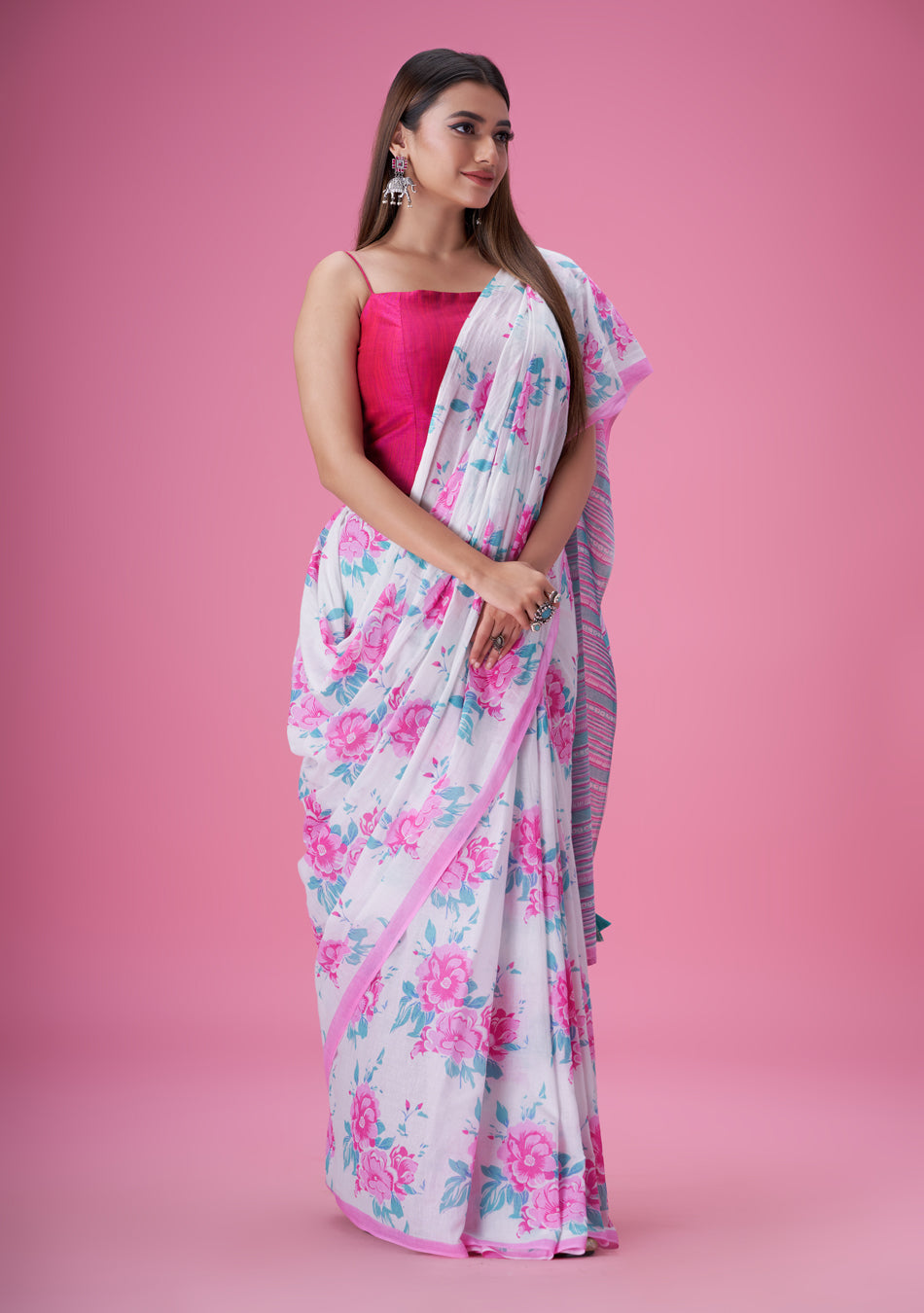 Bagecha Mul Cotton Saree