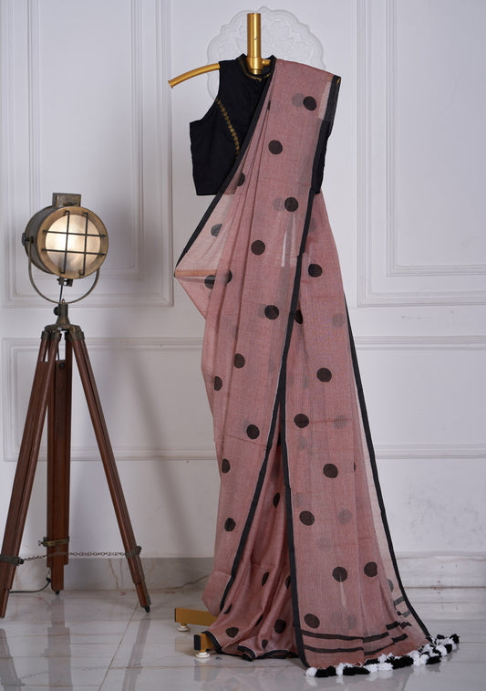 Mocha Polka Saree