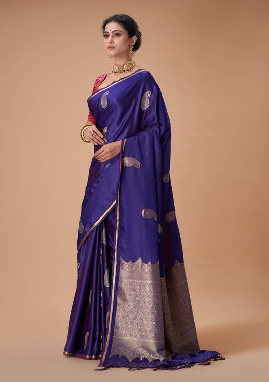 Purple Satin Silk
