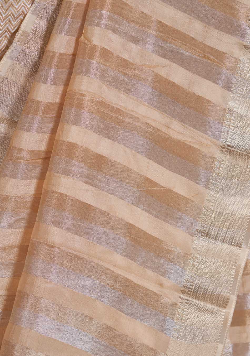 Golden Party wear Saree