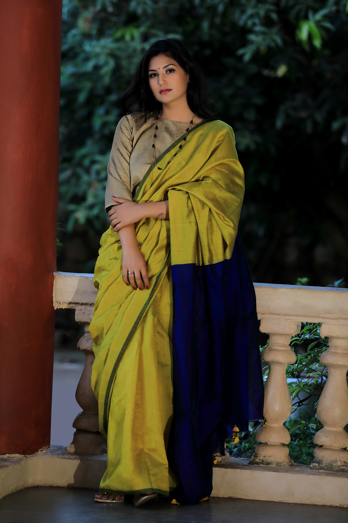 Maharani - handmade cotton silk saree