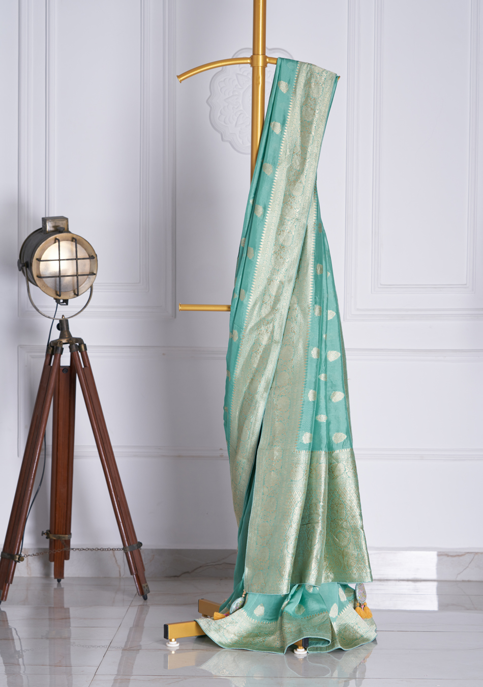 Sea green Silk Saree