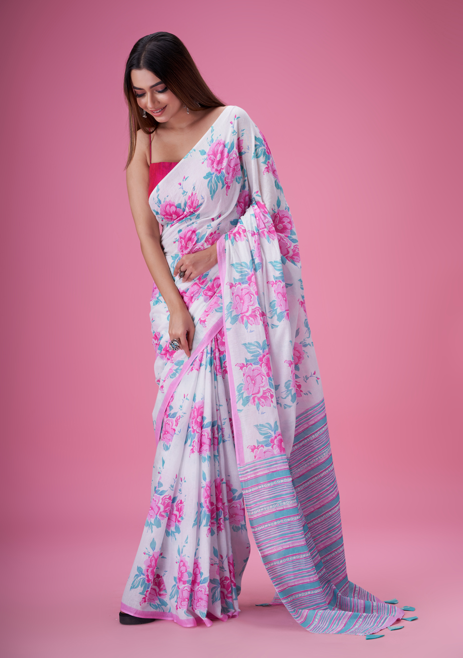 Bagecha Mul Cotton Saree