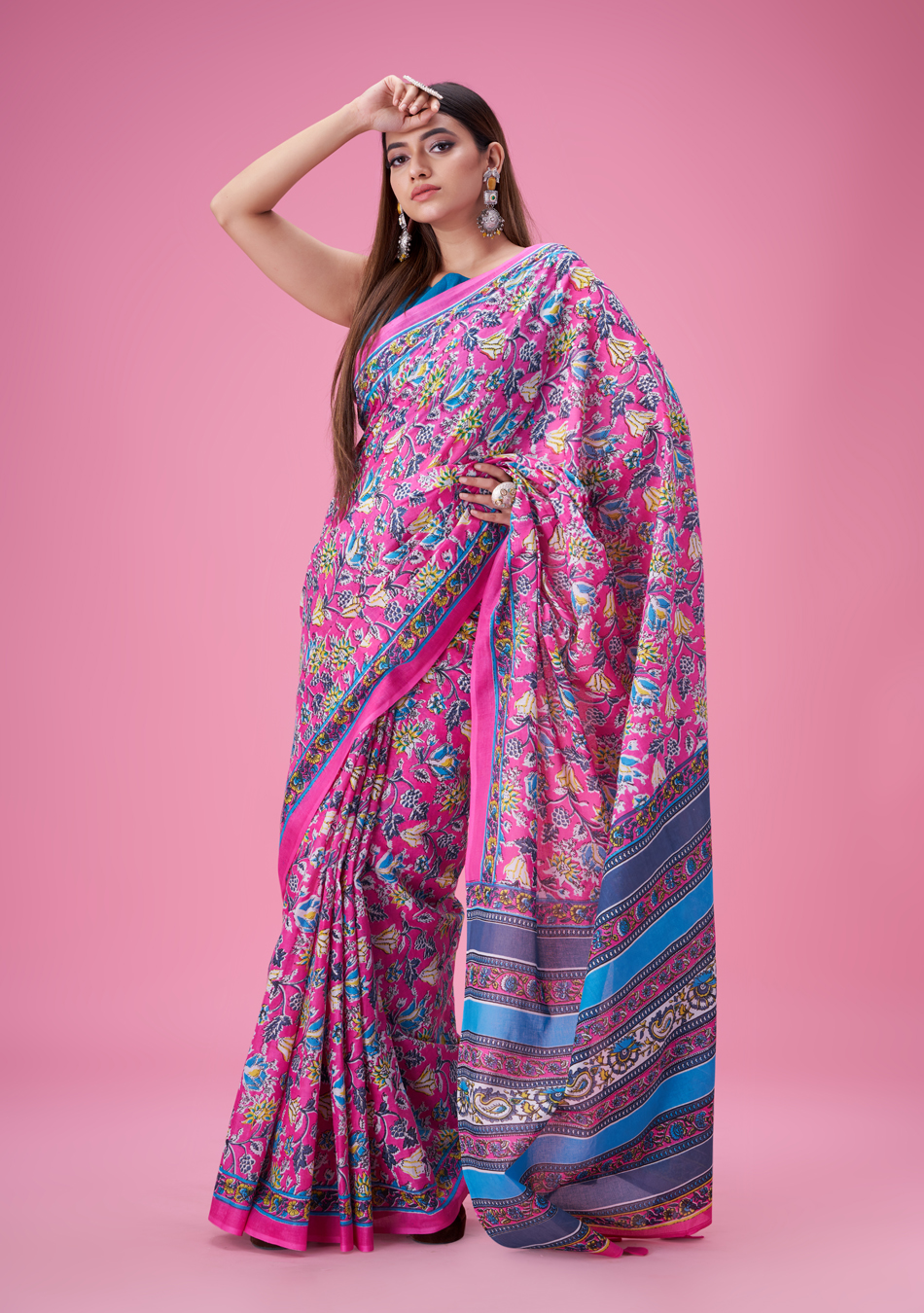 Rozana Mul Cotton Saree