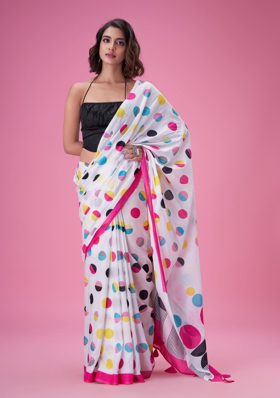 Goldspot MulCotton Saree